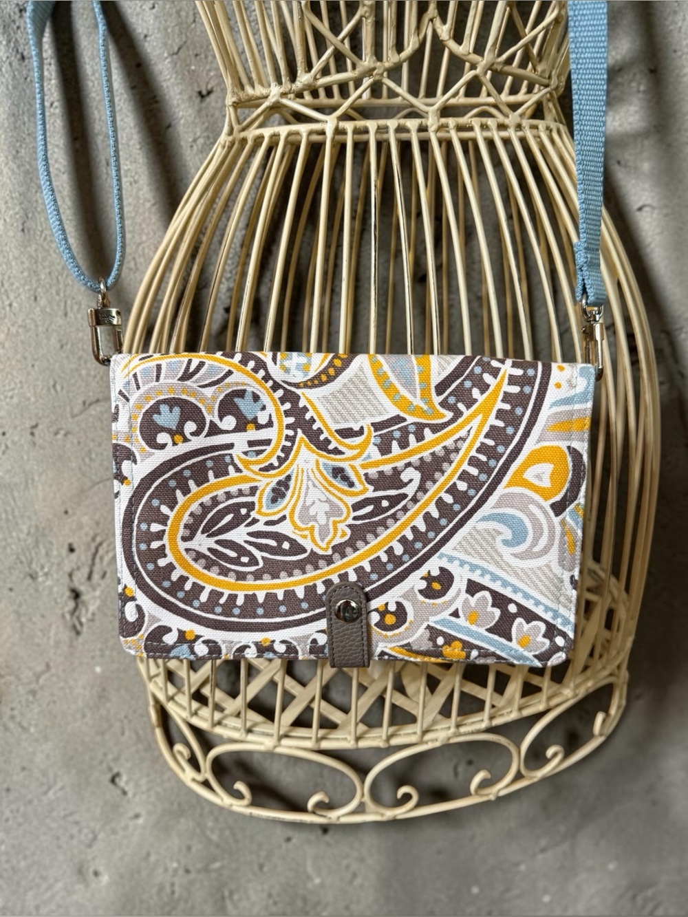CURATED Thirty-One Paisley Crossbody Wallet/Bag
